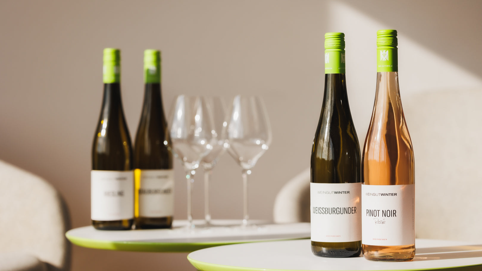 Sortimentsimpressionen VDP.GUtswein: Weissburgunder und Rosé