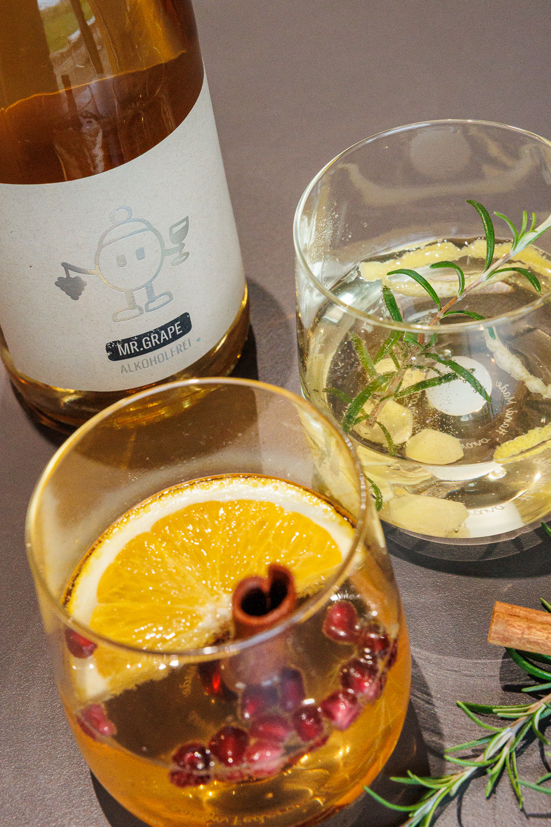 Genussidee Mr. Grape als winterlicher Cocktail
